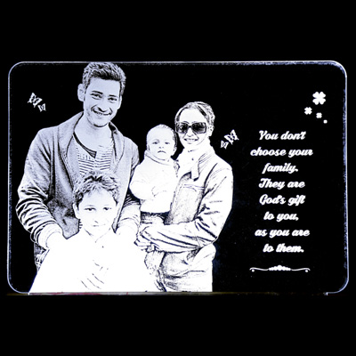 "Personalised Acrylic Laser Engraving Photo with Lighting - L1 - Click here to View more details about this Product